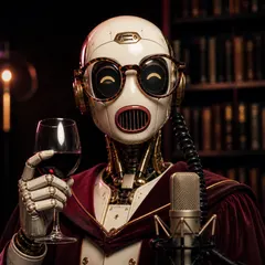 Dr. Felicity Longbottom — generated robot radio host portrait