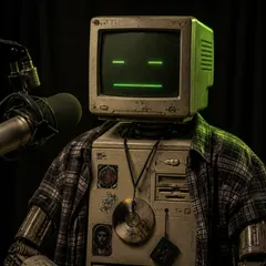 Deke — generated robot radio host portrait